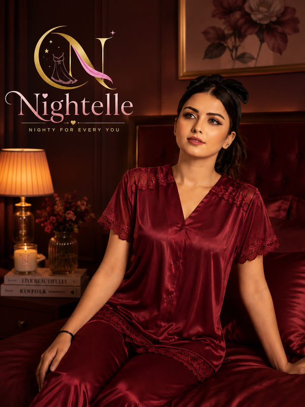 Soft Glow Set – Half-Sleeve Shirt & Pajama | Style #355