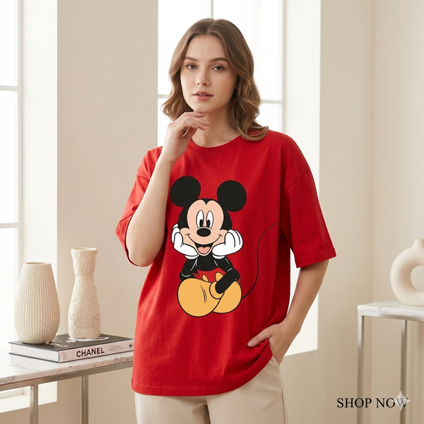Classic Mickey Oversized Graphic T-Shirt