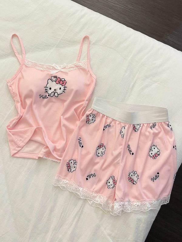 Hello Kitty Cute Women Nightwear Set