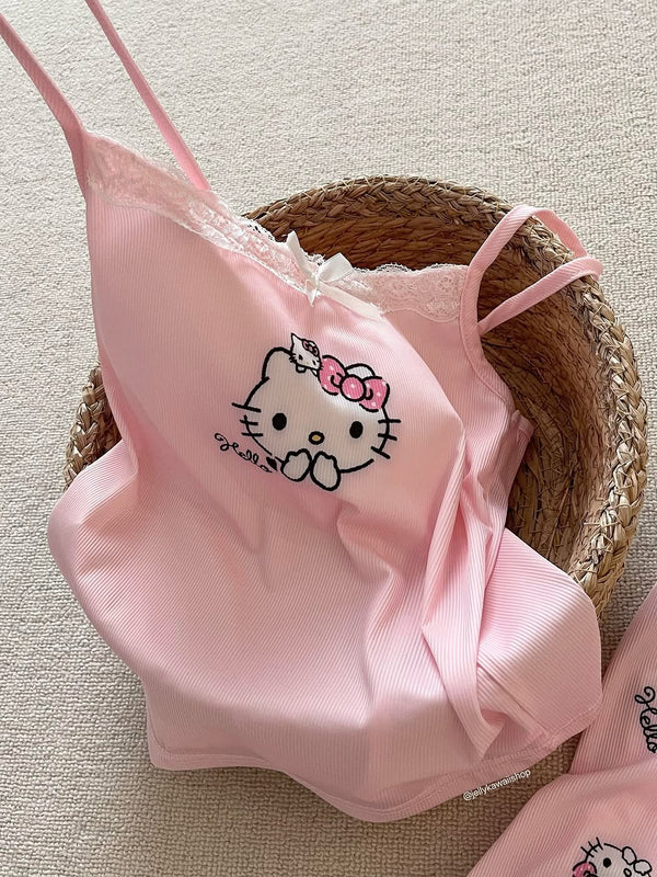 Hello Kitty Soft Ribbed Night Camisole